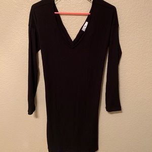 knit knot back dress